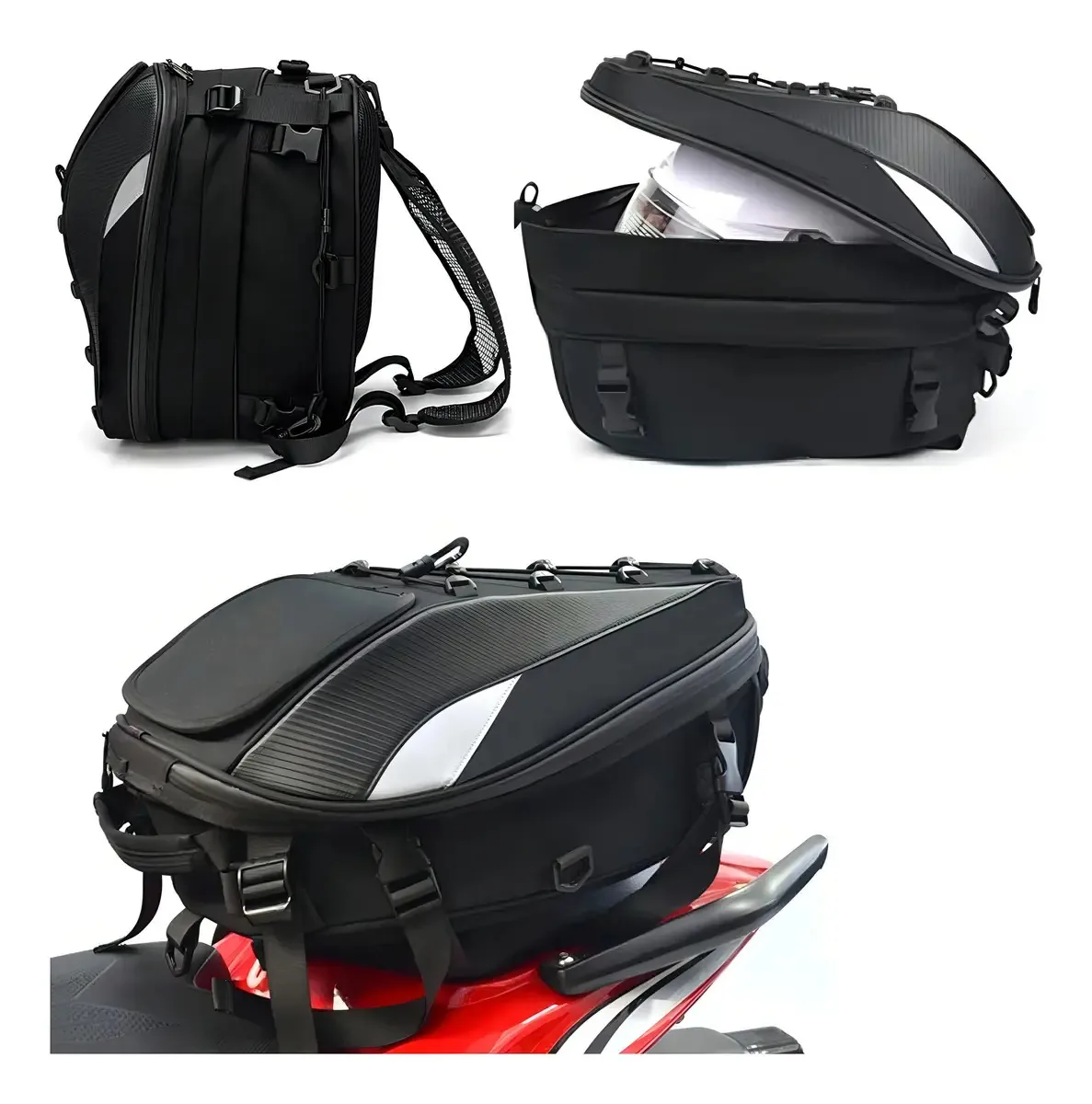 Bau Bauleto Mochila Para Motos 37l Super Premium Luxo
