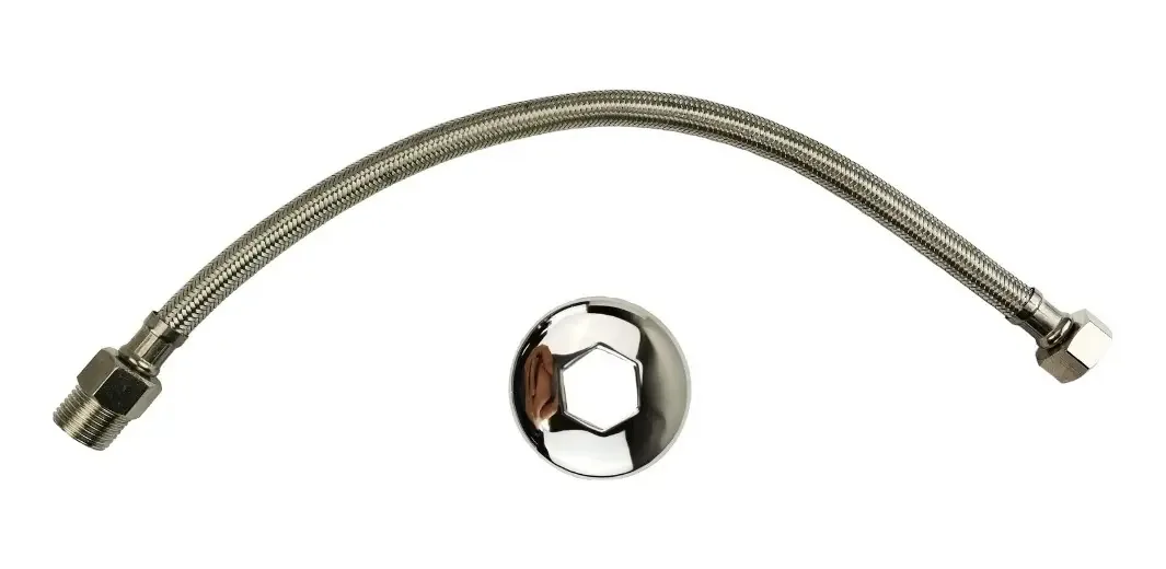 Engate Flexível Inox 40cm Pias Torneiras Lavatórios Liege