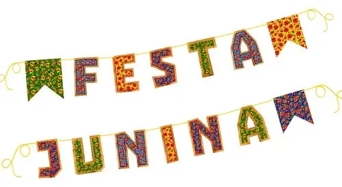 Bandeirola de Papel para Festa Junina Piffer