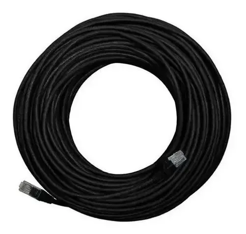 Cabo De Rede C/ 40 Metros Montado + Conector Blindado E Capa