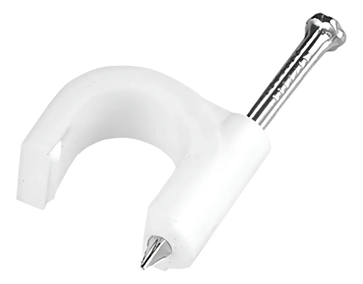 Fixa Fio Fixador De Cabo Rg06 7 Mm Miguelão Pacote C/ 100pçs