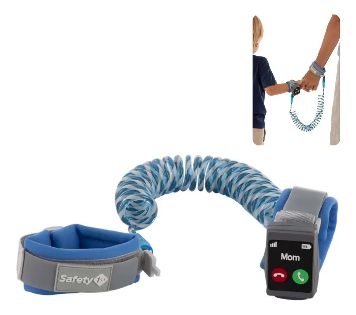 Guia Pulseira Segurança Anti Perda Criança Infantil Safety Cor Azul