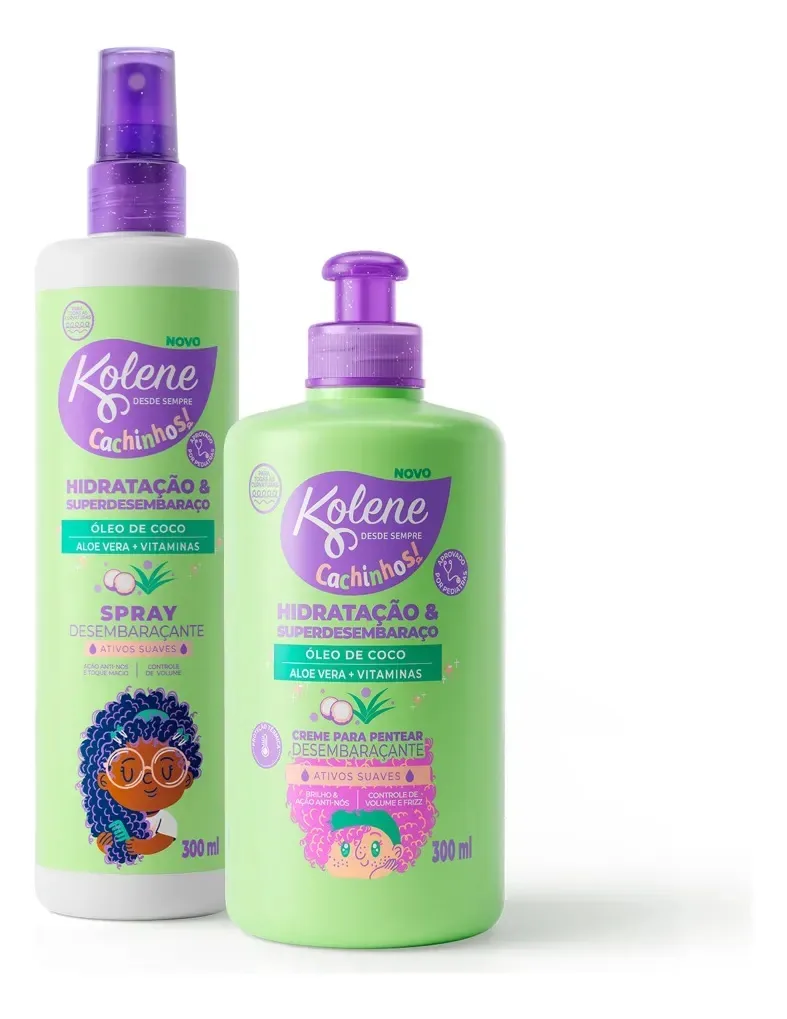 Ativador De Cachos Infantil Kolene Cachinhos Frasco 300ml