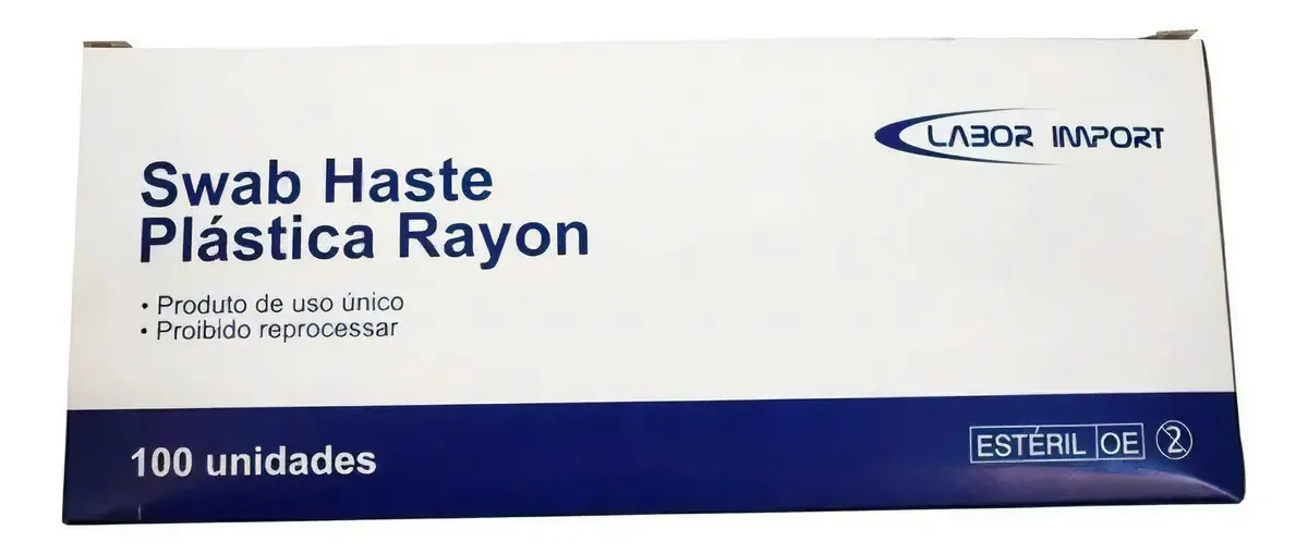 Swab Ponta Rayon 100 Unidades