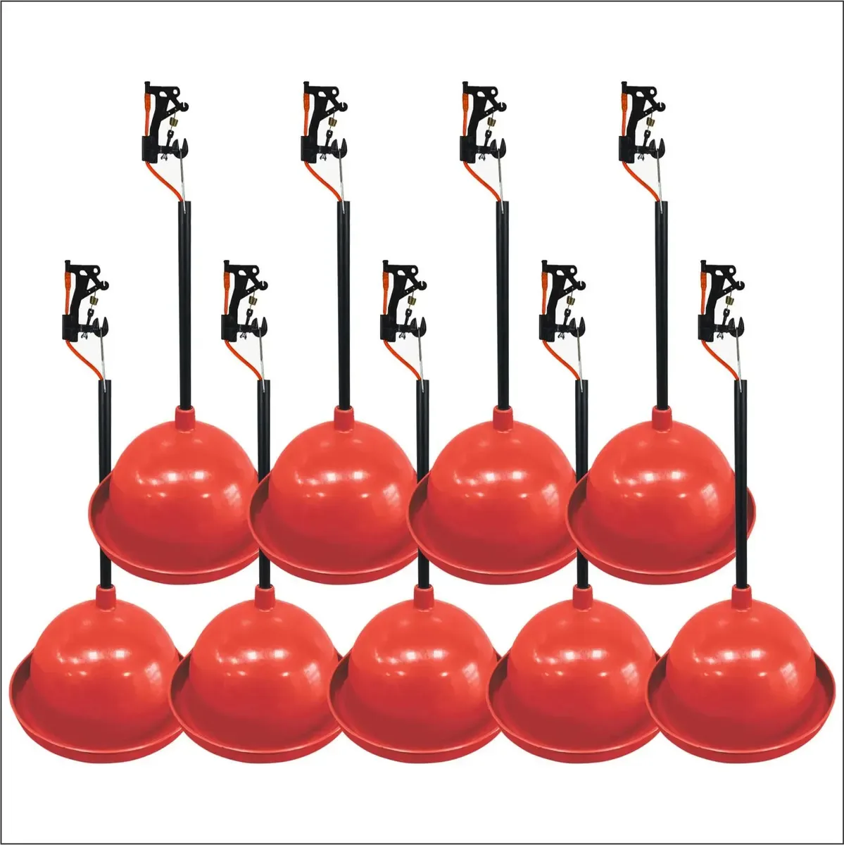 Kit 10 Bebedouro Frango Aves Pendular Automático Resistente