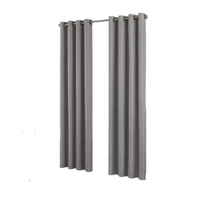 Cortinas Blackout; conjunto de 2 panos cinza