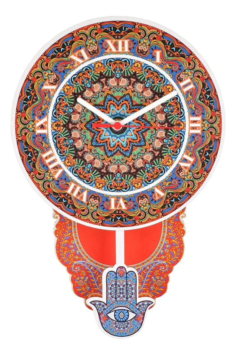 Relógio Parede De Pêndulo - Mandala