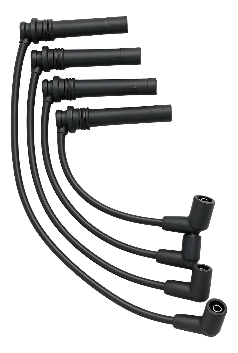 Cabos De Velas Lc I30/tucson/sportage 2.0 16v 7mm (4 Cabos) Preto