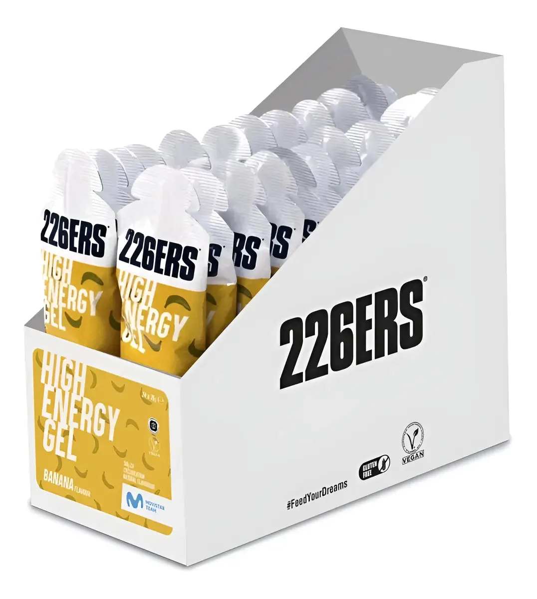Gel Energético 226ers High Energy 76g Sabor Banana Box 24 Sachês Carboidratos