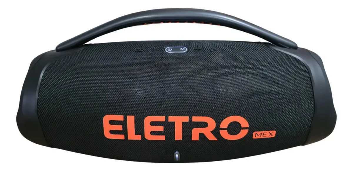 Caixa De Som Boombox Bluetooth Eletro Mex 800w Preta Cor Preto