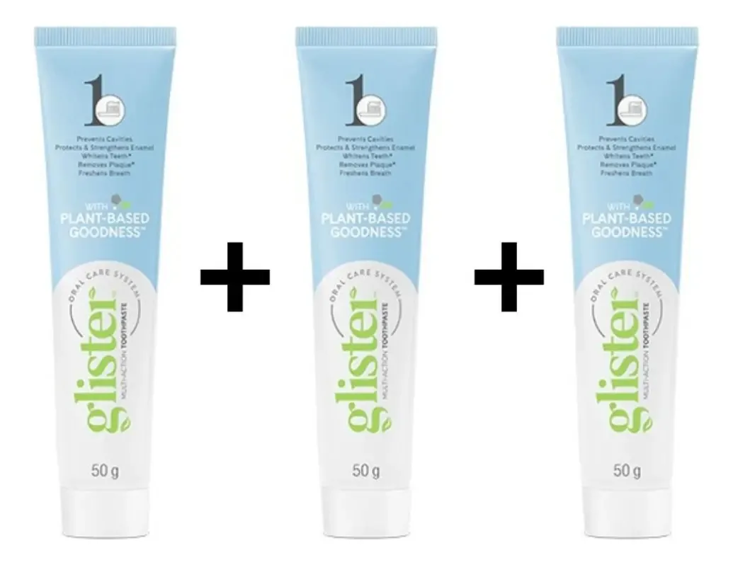Kit 3 Creme Dental Glister Amway 50 Gr