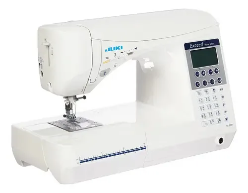 Máquina de costura e bordado Juki HZL-F300. Cor: branco