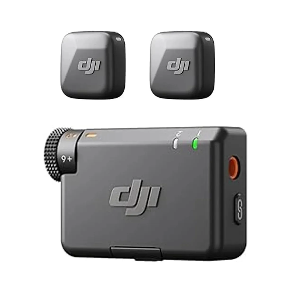 Conjunto de 2 microfones sem fio Dji Mic Mini, microfone compacto e profissional, não possui estojo de carregamento