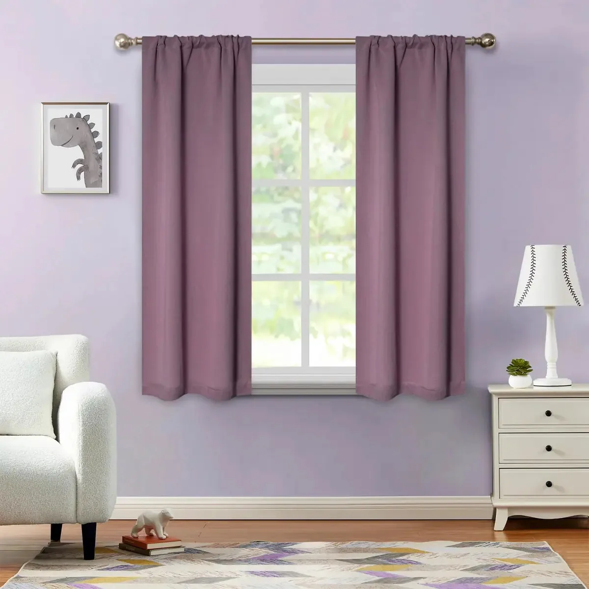 Cortinas opacas superiores, escurecimento do quarto, dormitório