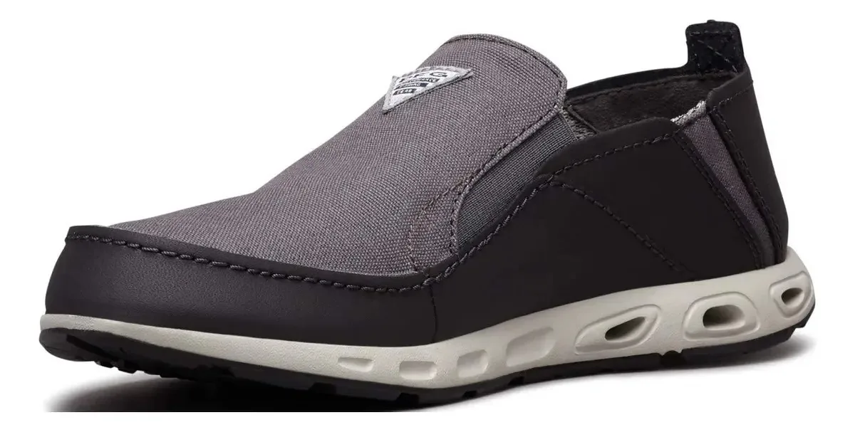Columbia Bahama Ventilação Pfg - Sapatos Náuticos Masculinos, Titânio Mhw/vermelho Brilhante, 10.5 Us