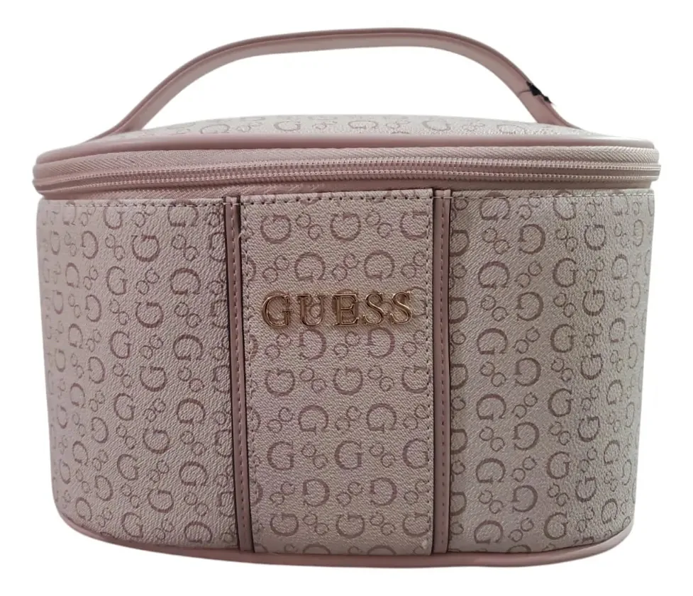 Bolsa de higiene feminina Guess S9248958, lisa, rosa claro, design 1