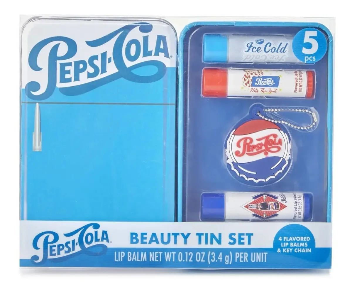 Conjunto de Bálsamos Labiais Pepsi Vintage