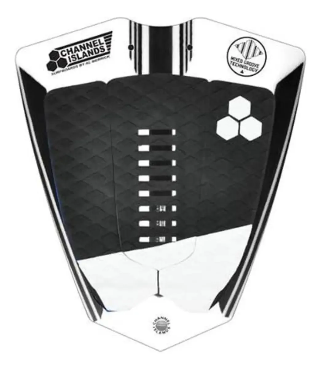 Almofada de tração de prancha de surfe branca Mixed Groove