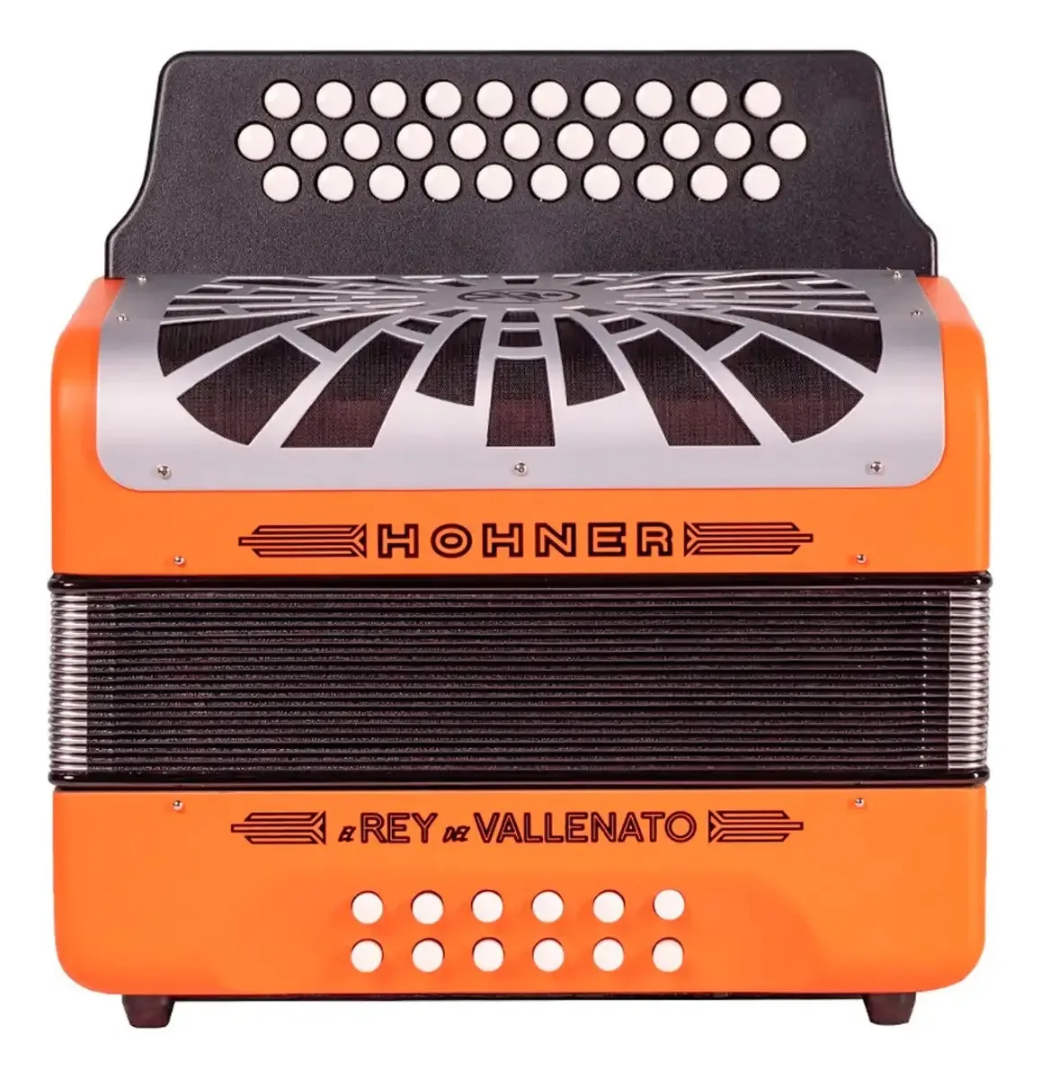 Acordeão Hohner Rey Vallenato A49651 SIB/MIB/Lab com estojo