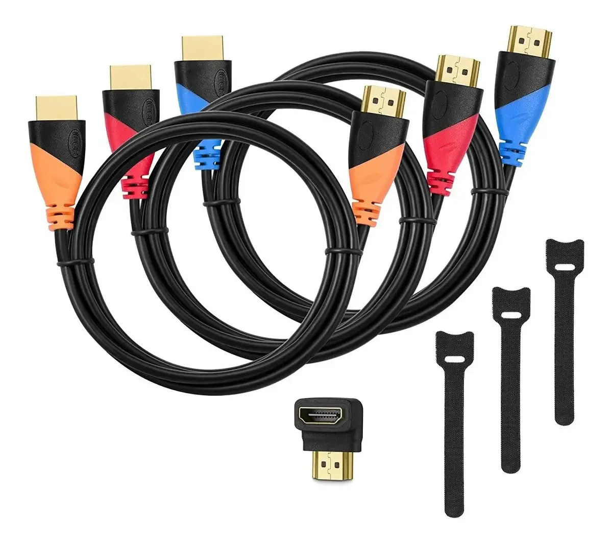 Cabo HDMI Huanuo de 6 pés (pacote com 3) - Cabo de cabo