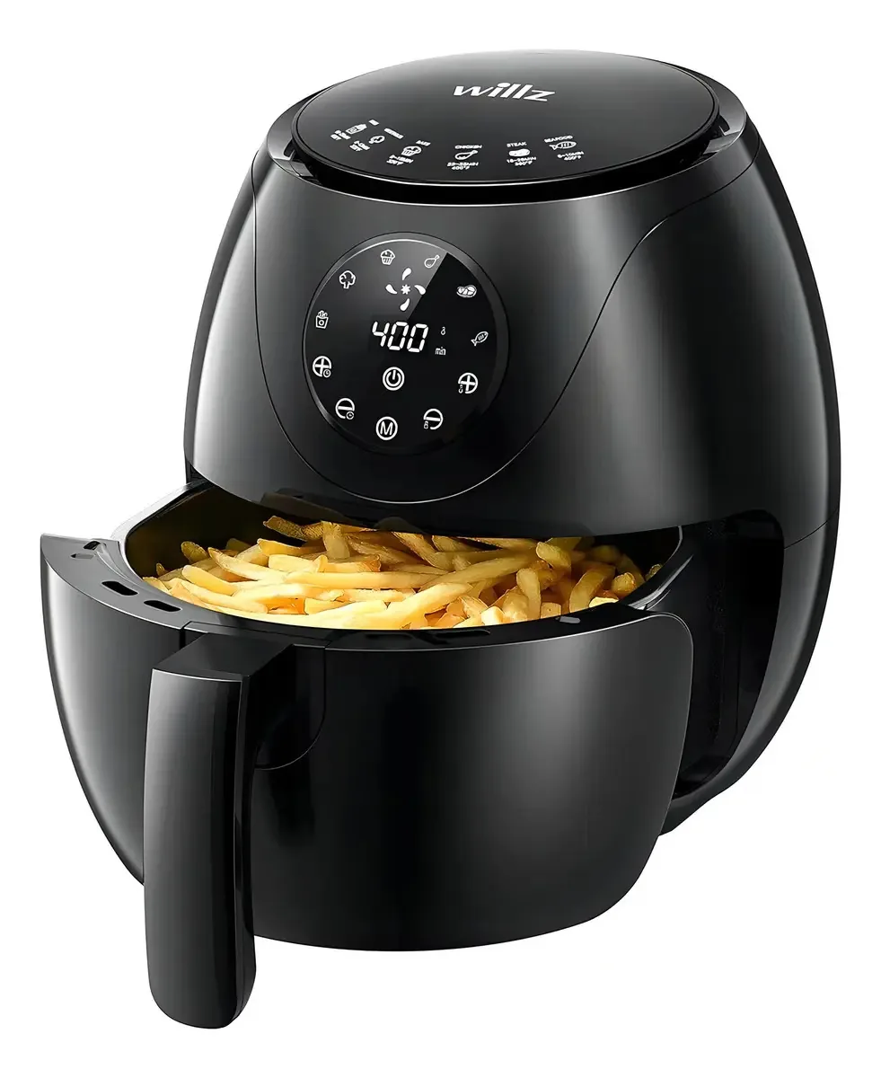 Fritadeira de ar digital Willz com 6 programas de culinária profissionais