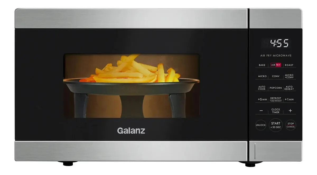 Forno multifuncional Galanz, fritadeira de ar e microondas