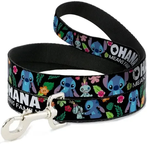 Ohana significa que tricotada Family Scrump posa coleira para cães