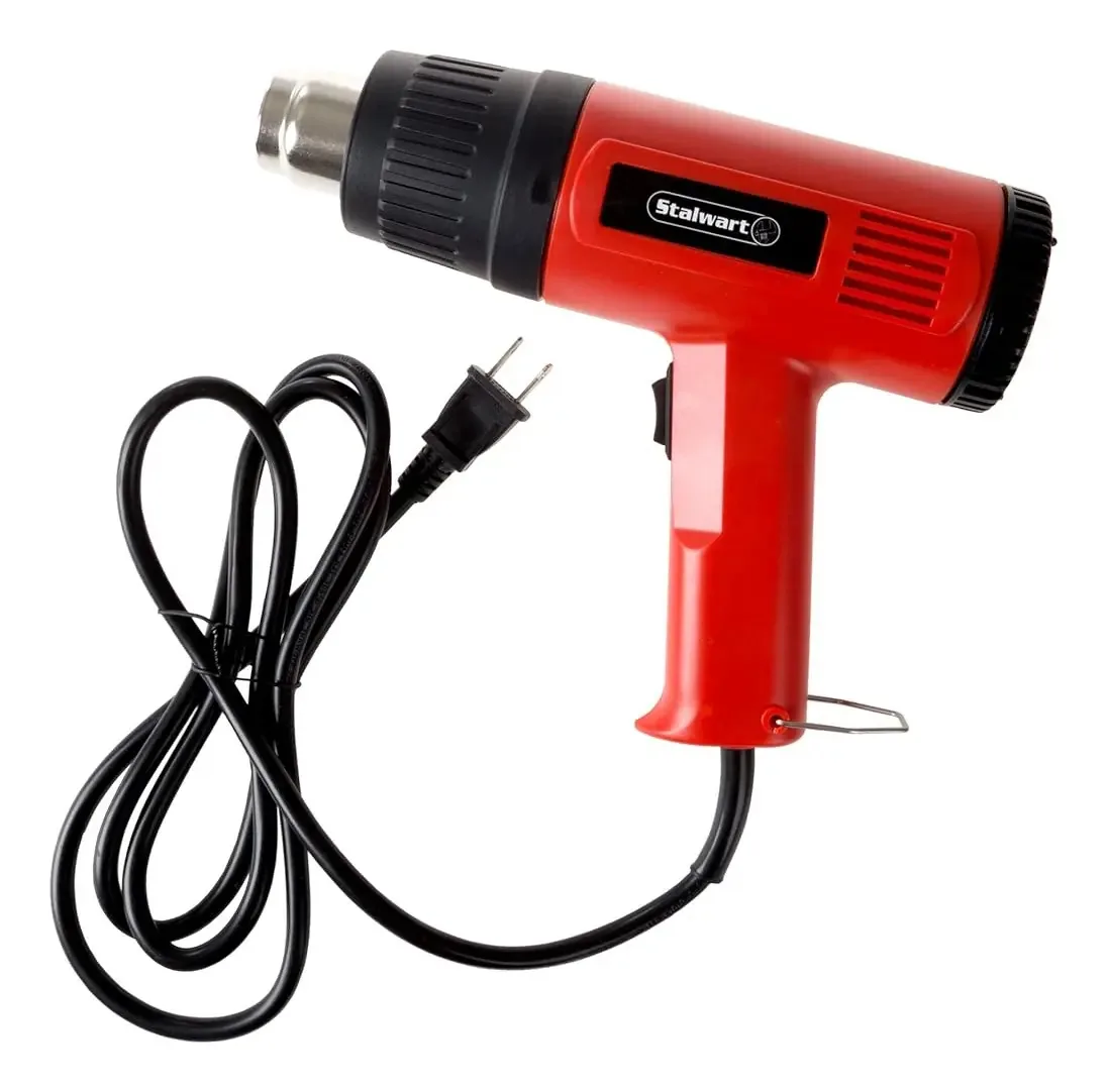 Pistola de calor de dupla temperatura, 1500 watts, ferramenta
