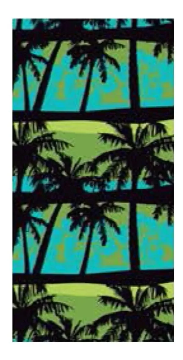 Toalha de praia de microfibra Palms 70x140cm