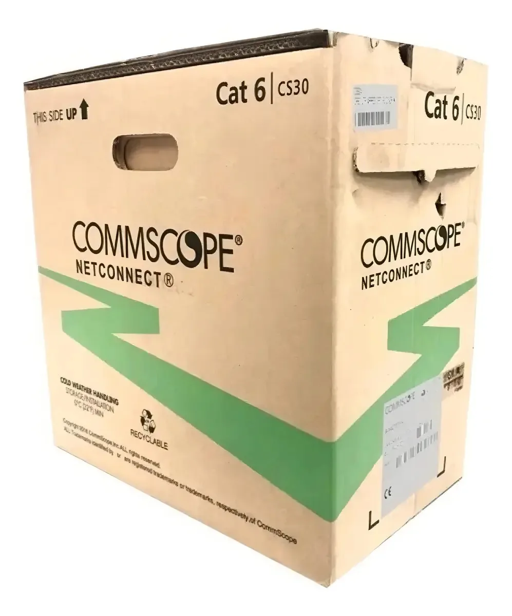 Cabo De Rede Cat6 Caixa 305m Cinza Commscope Netconnect