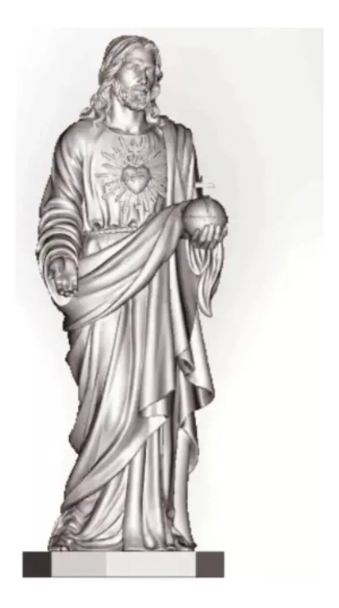 Arquivo STL Sagrado Coração de Jesus para Impressão 3D Estátua