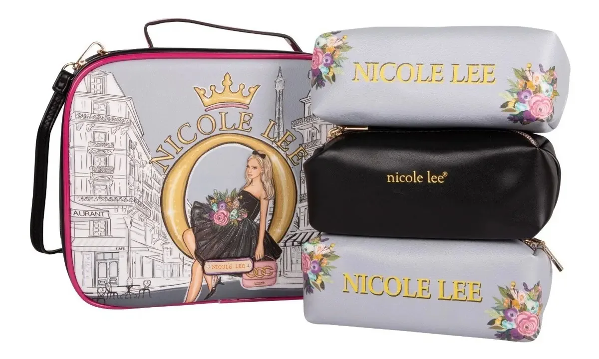 Bolsa de cosméticos e estojo de cosméticos estampados Nicole Lee Ss23 Color Dreaming The City