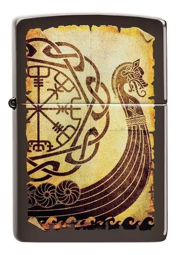 Acendedor Zippo Barco Vikingo
