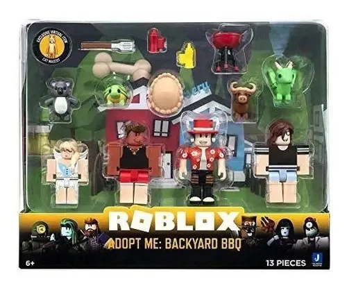 Figuras da coleção Roblox Adopt Me Backyard Bbq + Código