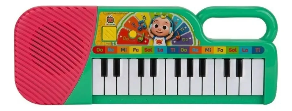 Cocomelon - Teclado musical para piano - músicas e sons, cor verde