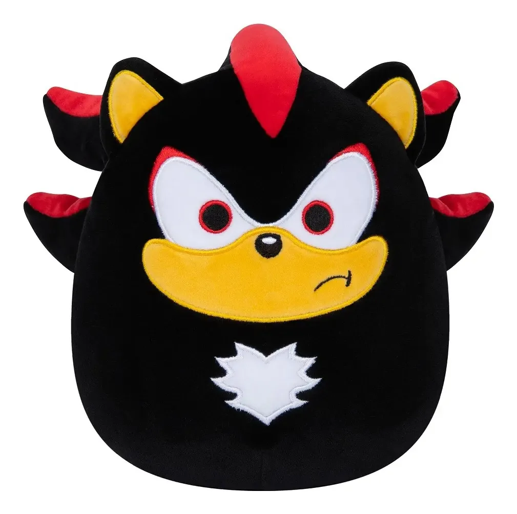 Brinquedo de pelúcia Squishmallows Sega Shadow de 10 polegadas