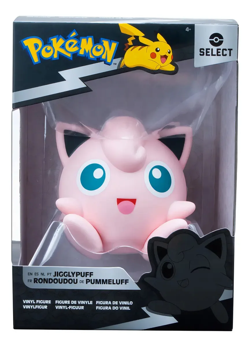 Figuras Pokémon Select: Kanto - Jigglypuff de 4 polegadas