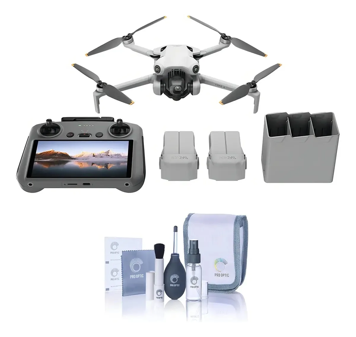 Combinação De Drones Dji Mini 4 Pro Fly More Com Dji Rc 2 4k