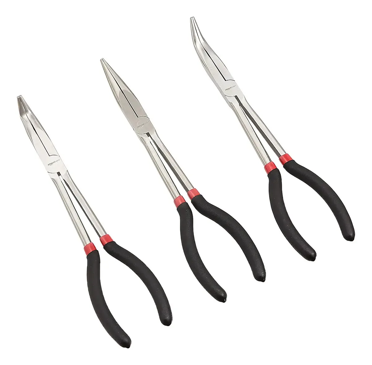 Amazonbasics - Conjunto de alicates de longo alcance de 3 peças