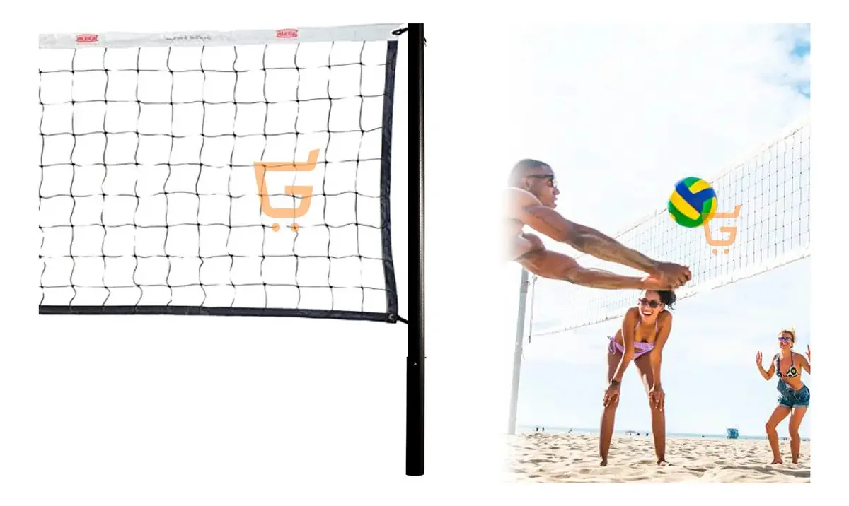 Malha de treinamento de voleibol portátil em rede de handebol