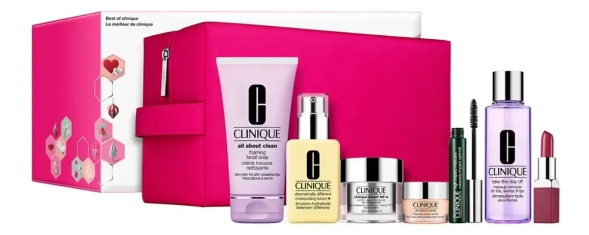 Conjunto Clinique de Rotina de Cuidados com a Pele e Maquiagem