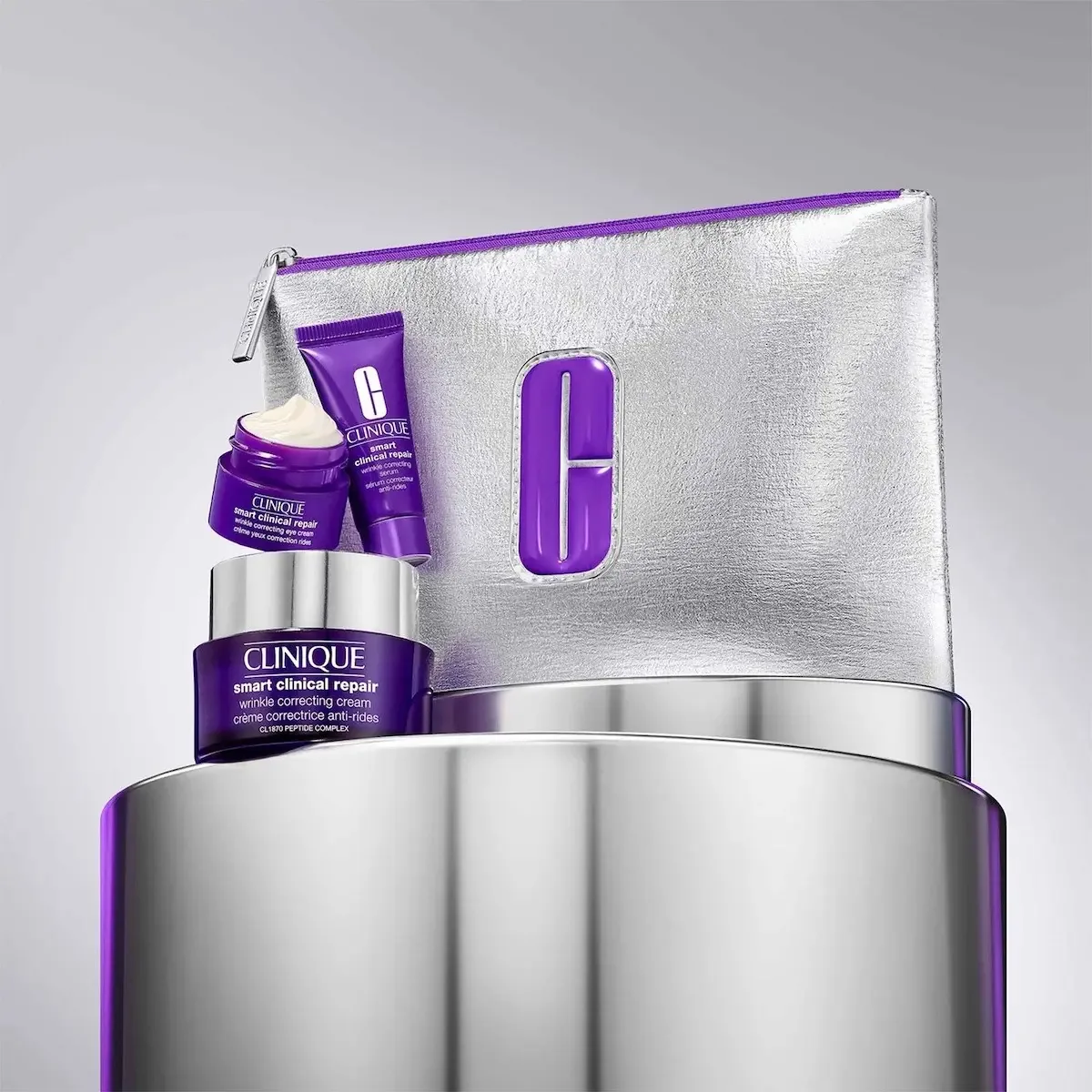 Kit de Cuidados Faciais Clinique Antirrugas e Reparador