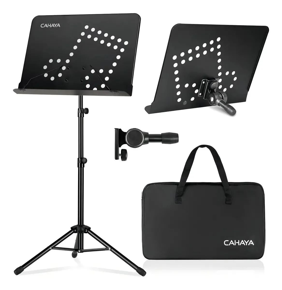 Suporte de partituras Cahaya: suporte de música com bolsa