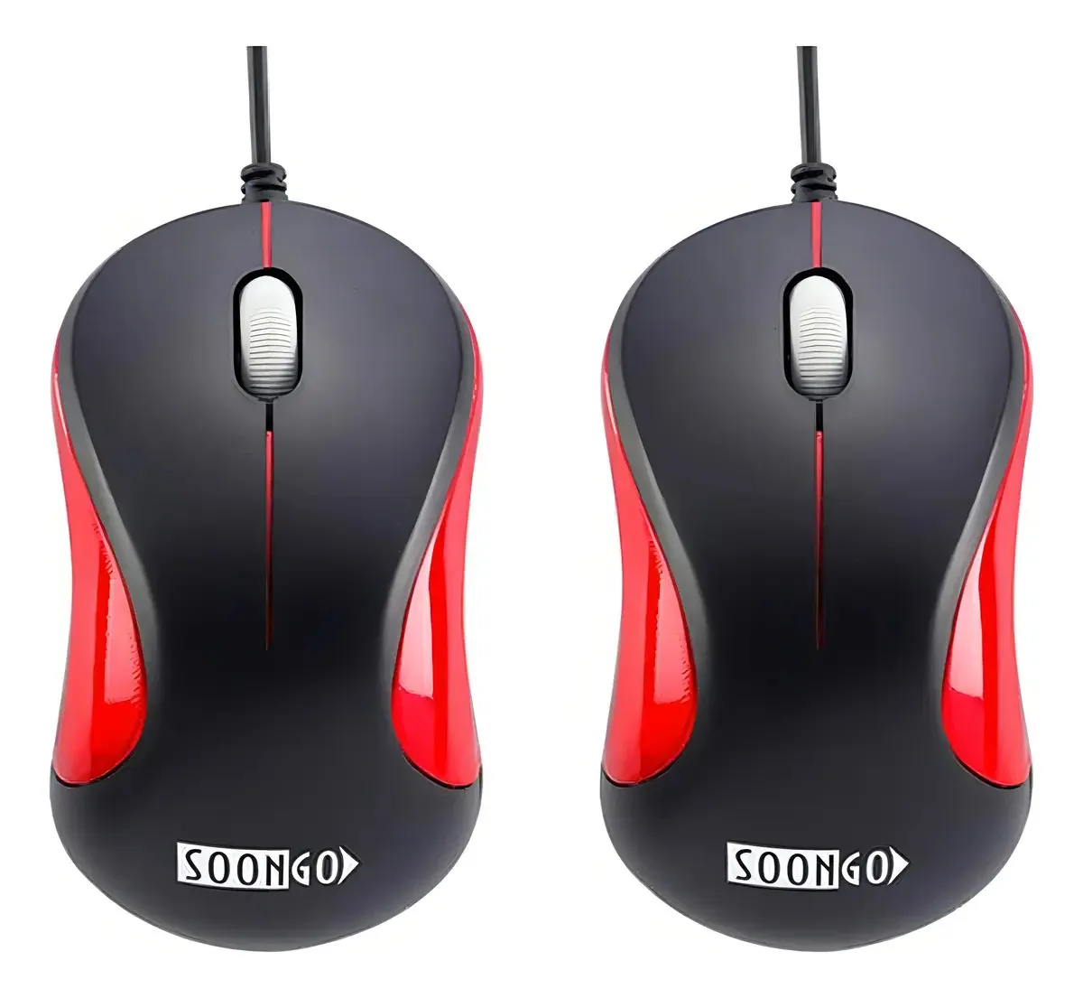 Pacote de mouse USB Soongo, 2 mouses, mouses de computador com Y