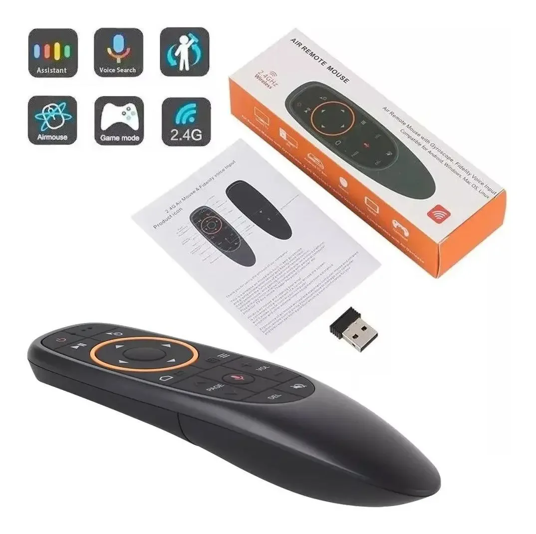 G10 2.4 Ghz Air Mouse Sem Fio Wifi Giroscópio Recebedor Usb