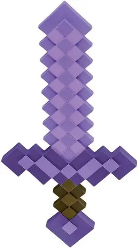 Minecraft Espada Encantada Morada 50 Cm E Color Morado