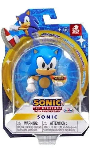 Figura de Ação Sonic Articulada da Jakks Pacific, Go Sega