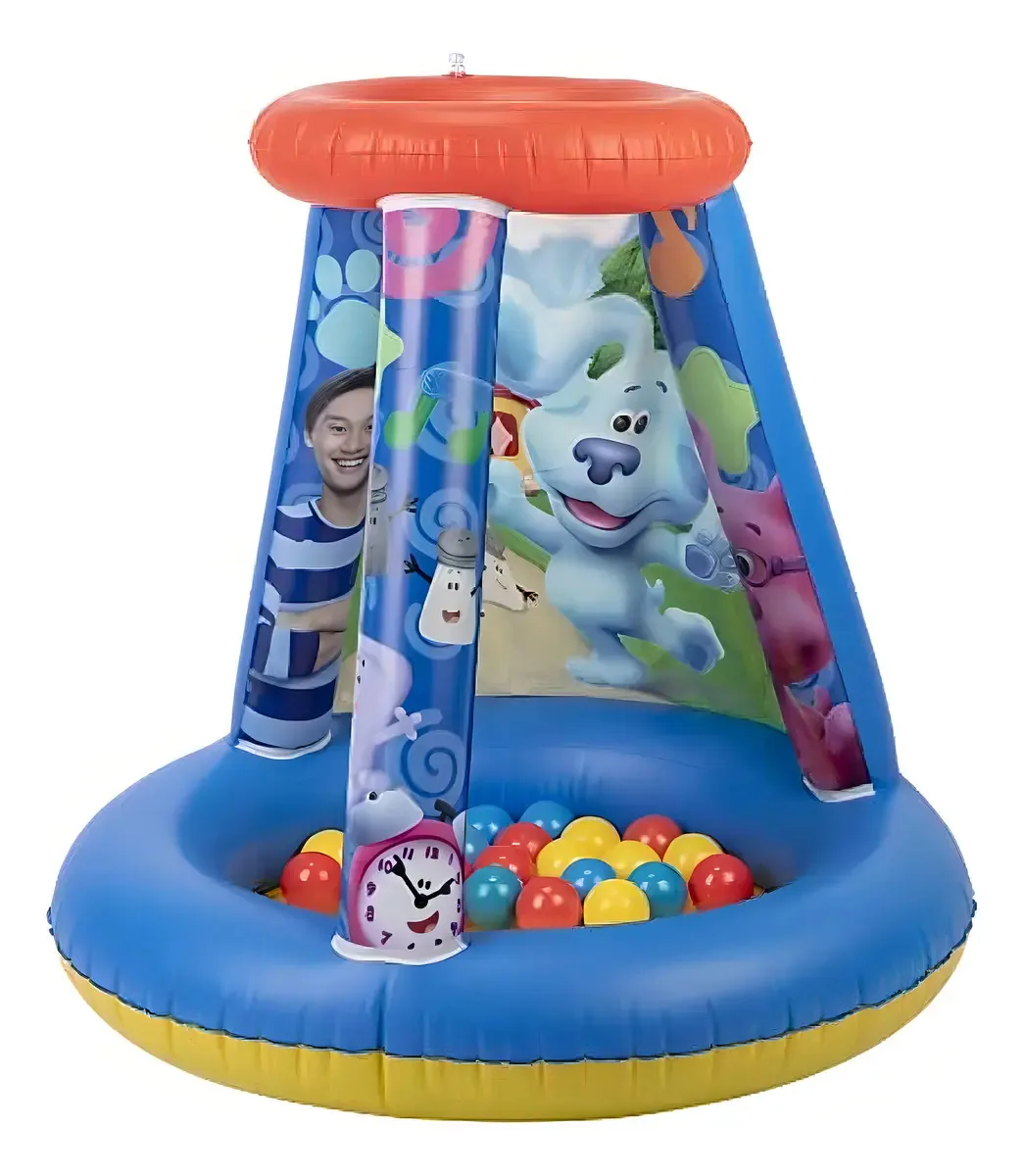 Blue's Clues & You - Piscina de Bolinhas com 15 Bolas Macias e Flexíveis, Design Playland