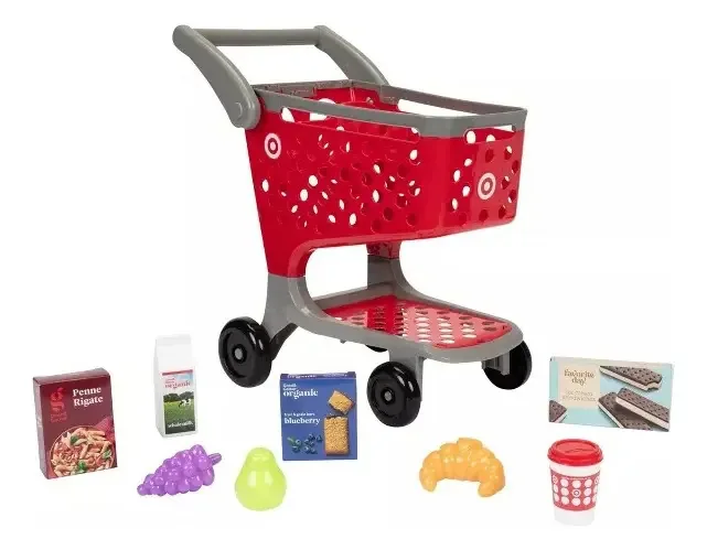 Carro de Supermercado Vermelho Plástico Target 12 Peças