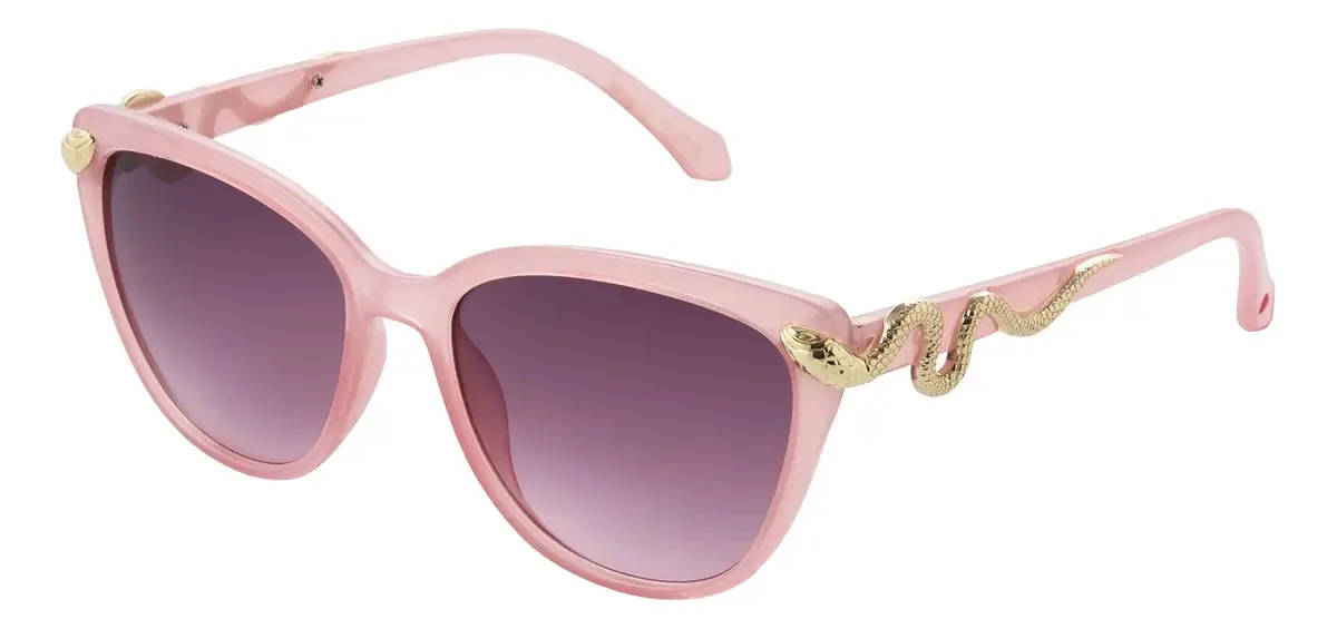 Óculos de sol Betsey Johnson Serpentine Cat Eye para mulheres